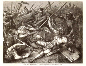 В одном из боев Спартак был ранен в бедро дротиком