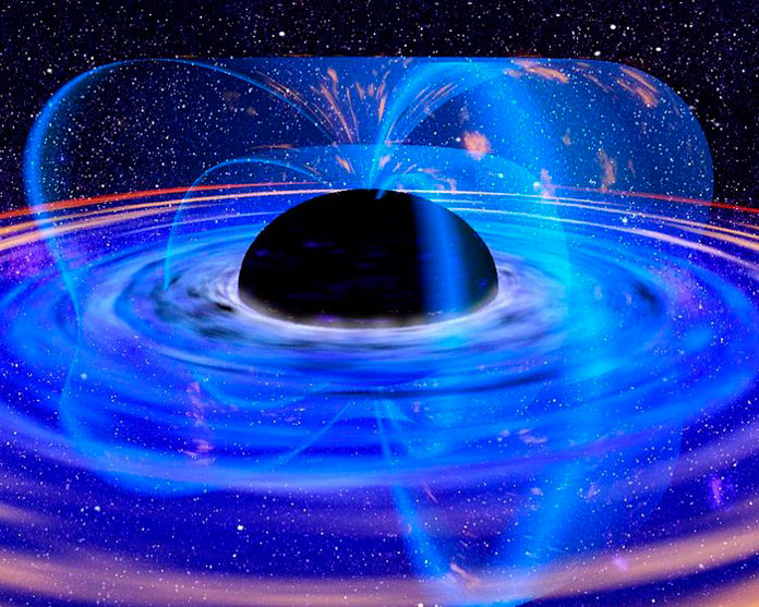 Горизонт событий чёрной дыры. Фото: NASA
